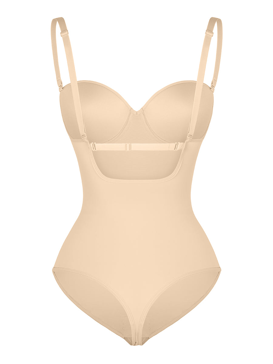 THE GISELE STRAPLESS BODYSUIT - BEIGE